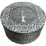 Signes grimalt - boîte ronde boîtes d'arbre et bijoux boîte blanche ronde - 7x13x13cm Signes grimalt - boîte ronde boîtes d'arbre et bijoux boîte blanche ronde - 7x13x13cm