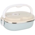 Bo�te � sandwich en acier inoxydable herm�tique, bo�te � d�jeuner isotherme portable avec poign�e pour ...