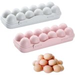 Bo�te de stockage d'oeufs avec couvercle, 2 pi�ces empilable conteneur d'oeufs, 12 grilles bo�te de rangement ...