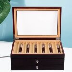 Bo�te � stylos en bois pour 34 stylos de remplissage stylo � bille porte - stylo bo�te d'affichage