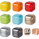 Bo�te � th� de qualit� sup�rieure - lot de 8 bo�tes � th� de diff�rentes couleurs - m�tal, parfaite pour ...