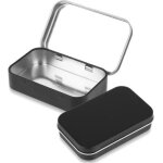 Bo�tes en t�le avec couvercle - petite bo�te en m�tal rectangulaire - mini bo�te de rangement vide � ...