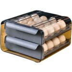 Bo�te � ?ufs avec 32 compartiments de type tiroir � ?ufs double couche pour r�frig�rateur - -