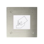 Boîtier inox encastré avec lecteur tertiaire affleurant intégré vbeaft aiphone 122009 Boîtier inox encastré avec lecteur tertiaire affleurant intégré vbeaft aiphone 122009