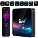 Boitier iptv tv98 h616 wi - fi double bande android 12 allwinner h313 quad core arm cortex a53 2 + 16g ...