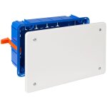 Boitier de raccordement encastrable pour surfaces creuses 164x106x47mm solera 5363gw