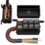 Bo�tier relais 12 v 6 voies 12 awg pr� - c�bl� �tanche 6 emplacements atc / ato fusible bloc relais panneau ...