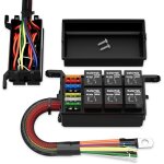 Bo�tier relais 12 v 6 voies 12 awg pr� - c�bl� �tanche 6 emplacements atc / ato fusible bloc relais panneau ...