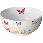 Bol blanc en porcelaine jardin des papillons