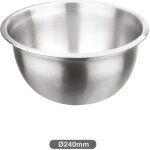 Bol doseur en acier inoxydable �24cm