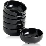 Bol  pincettes lot de 6 en cramique de 7. 5cm pour, prparation culinaire 60ml mini sauce, sharcuterie, ...