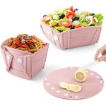 Bol pliable camping, vaisselle camping 3 en 1 pliables en bol � saladier, tasse et assiette, saladier ...