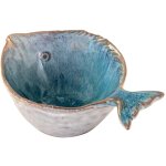Signes grimalt - bol � poisson d�coratif bleu boh�me id�al pour la cuisine et la salle � manger
