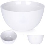 Bol en porcelaine blanche pour soupes, salades, plats, fruits, salades 950 ml