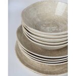 Bol porcelaine c�ramique cr�me 20cm