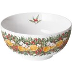 Bol en porcelaine fine fruits d'hiver ? 0, 40 l