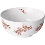 Bol en porcelaine fine - rouges - gorges de noël Bol en porcelaine fine - rouges - gorges de noël