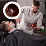 Bol � raser, bol de blaireau pour hommes, tasse de cr�me � raser en bois, tasse � mousse de savon, r�cipient ...
