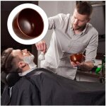 Bol  raser, bol de blaireau pour hommes, tasse de crme  raser en bois, tasse  mousse de savon, rcipient ...