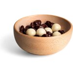 Bol saladier en bois naturel non peint 12x11, 8x5 cm fruits snacks