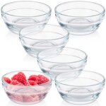 Bols en verre 75 cm 80 ml 6 pieces
