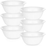 Bols en verre blanc 300 ml lot de 6