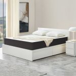 Bolli luxe matelas 140x190 - Épaisseur 16cm - matelas mousse - confort mi - ferme - gris - développé ... Bolli luxe matelas 140x190 - Épaisseur 16cm - matelas mousse - confort mi - ferme - gris - développé ...