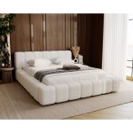 Bolonia lit coffre 160x200 - lit boucl� avec rangement, mousse �paisse, lit double 160 x 200 cm - tissu ...