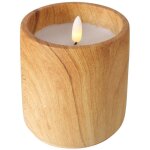 Boltze gruppe - bougie led en cire, yuna, 10, 5 cm