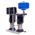 Groupe de pression automatique gpdvar double avec entra�nement � fr�quence variable et chaudi�re raccordement ...