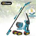 Bomclap tron�onneuse �lectrique � poteau t�lescopique sans balais, scie � bras �lev� sans fil 2 en 1, ...