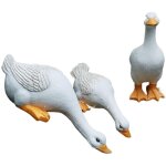 Bomkra une famille de trois canards ornements de jardin d�corations d'ext�rieur en r�sine oie sculpture ...