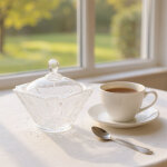 Bonbonni�re diamant verre 11x11x11cm