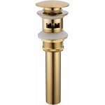 Zvd - bonde et accessoires pour vasque et lavabo en laiton bross dor - vacuation des eaux uses