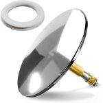 Bonde de baignoire 72 mm - bonde de baignoire avec vis r�glable - bonde de baignoire avec joint �tanche ...