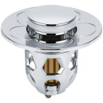 Bonde de baignoire universelle, bonde de lavabo � poussoir, bonde de baignoire universelle en acier inoxydable ...