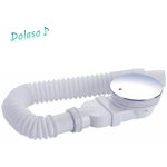 Dolaso - bonde de douche 90 mm, extra plat, trou de vidange pour bac de douche, siphon avec systme anti ...