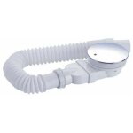 Bonde de douche 90mm, extra plat, trou d'�vacuation receveur de douche, siphon avec syst�me anti - odeur, ...