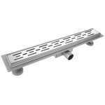 Bonde de douche en acier inoxydable avec siphon de sol pour salle de bain, rectangulaire, en forme de ...