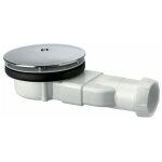 Bonde de douche extra - plate d�me abs 30720138, blanc