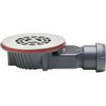 Bonde de douche slim + pour receveur extra plat en �90 avec grille plate inox bross�, wirquin 30723367, ...