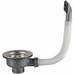 Bonde d'évier avec carré trop plein panier inox 110 mm 1½ , acier inoxydable + abs, bonde + panier - ... Bonde d'évier avec carré trop plein panier inox 110 mm 1½ , acier inoxydable + abs, bonde + panier - ...
