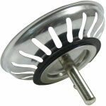 Bonde d'évier de cuisine 78 mm - crépine universelle acier inoxydable, bouchon panier pop - up, lavable ... Bonde d'évier de cuisine 78 mm - crépine universelle acier inoxydable, bouchon panier pop - up, lavable ...