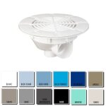 Bonde de fond - piscine b�ton / liner - blanc