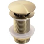 Bonde de lavabo bouchon de vidange pop - up for lavabo de salle de bains, en or bross�, noir mat, blanc, ...