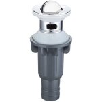 Bonde pour lavabo  clapet en acier inoxydable