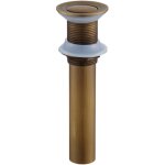 Bonde de lavabo escamotable, ensemble de bonde � bouton - poussoir, kit de bonde de lavabo escamotable, ...