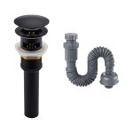 Andyou - bonde de lavabo pop - up chrom�e pour salle de bain, bouchon universel avec trop - plein, avec ...