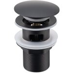 Bonde de lavabo bonde pop - up avec trop - plein automatique universelle noir vasque baignoire salle ...