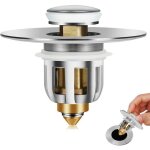Bonde de lavabo pop - up de vidange egouttoir de bassin noyau de filtre en laiton bouchon anti - blocage ...